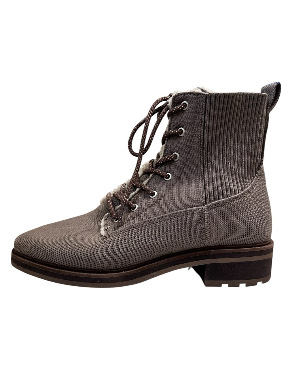 The Cozy Laced Lug Boot, Water-Resistant Merino in - Picture 2 of 13